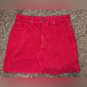 Abercrombie & Fitch red skirt size 28/6. Girls skirt